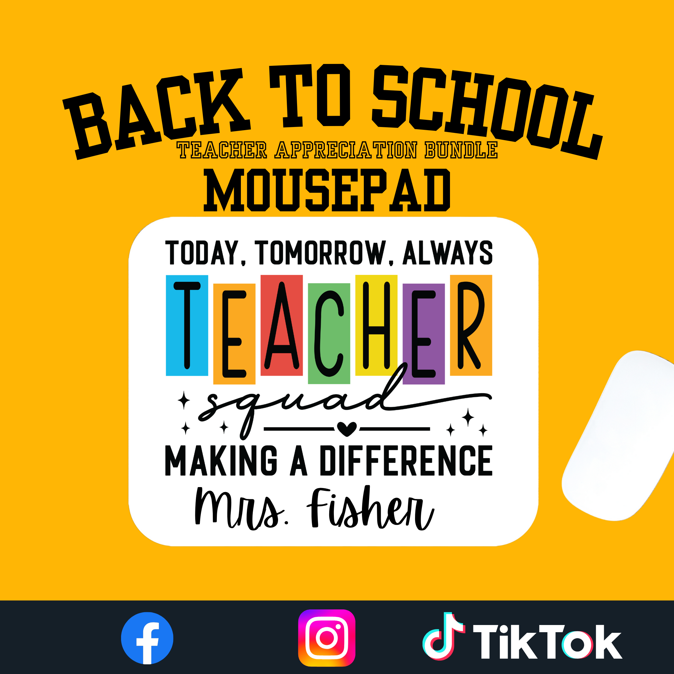 Back to School Teacher Appreciation (Mousepad)