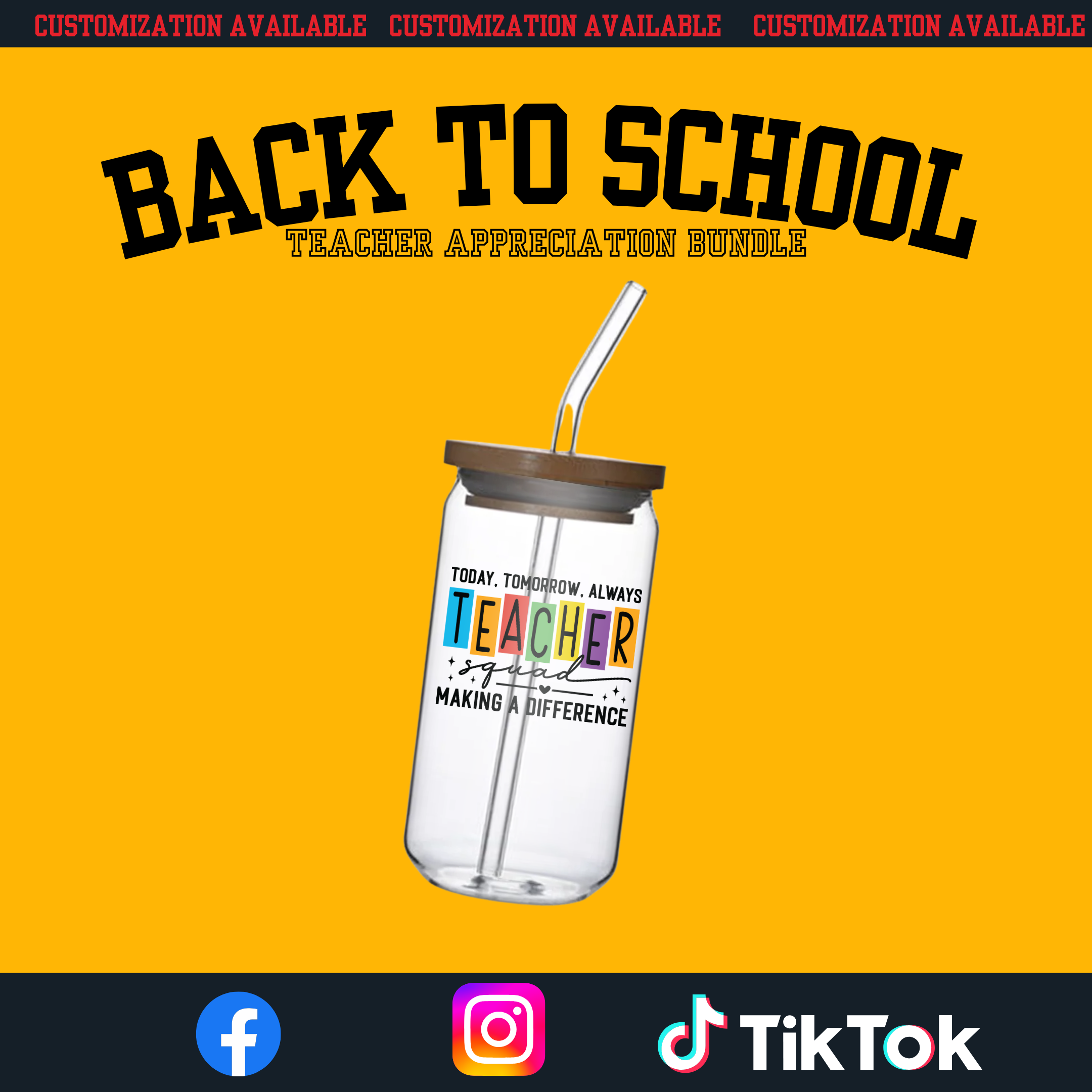 Back to School Teacher Appreciation (Glass Mug)
