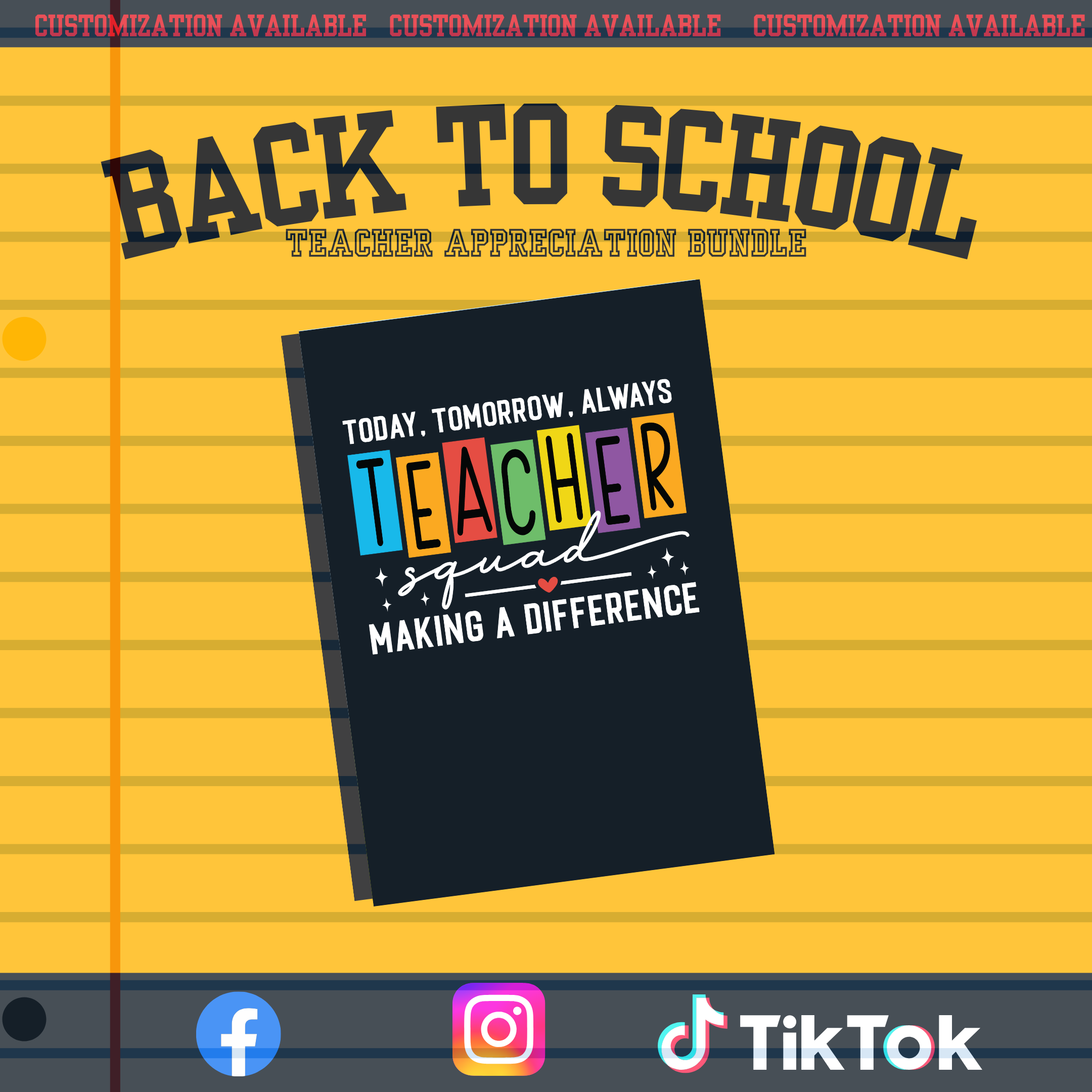 Back to School Teacher Appreciation (Composition Notebook)