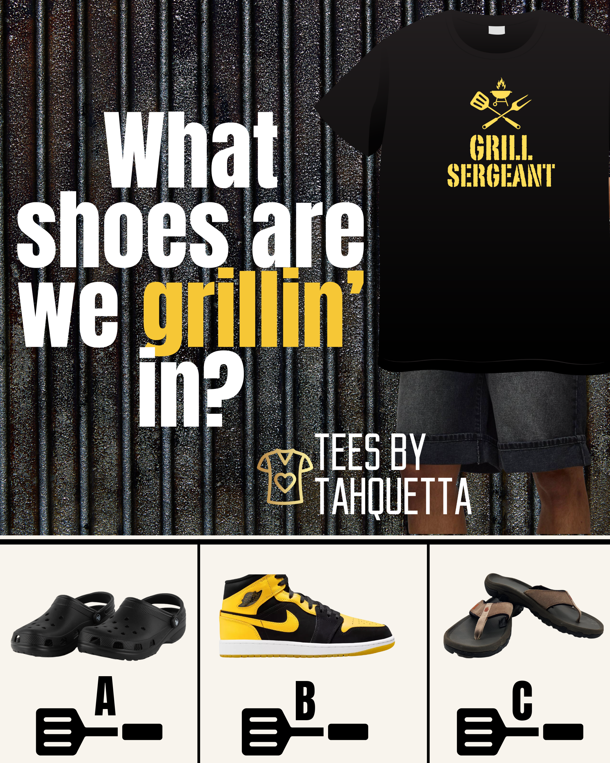 Grill Sergeant; King of the Grill Tee