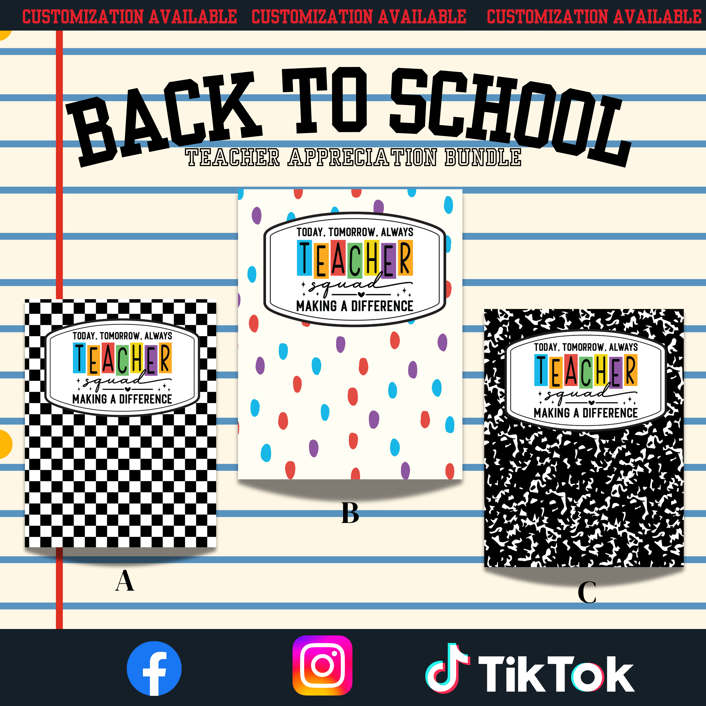 Back to School Teacher Appreciation (Composition Notebook)